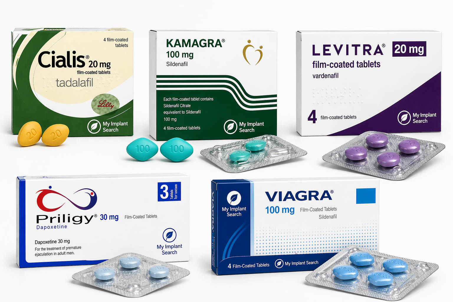 Erectile dysfunction treatment category illustration with prescription-first online consultation